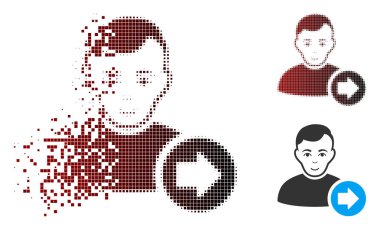 Kullanıcı simgesi aşağıdaki harcanmış piksel noktalı resim