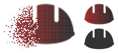 Piksel noktalı resim Oluşturucusu kask simgesi çözünmüş