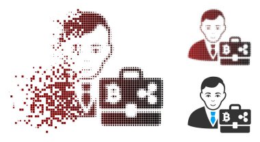 Kaybolan piksel noktalı resim Cryptocurrency Accounter simgesi