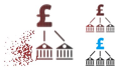 Toz piksel yarı ton banka Lirası simge giderleri