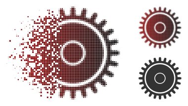 Rendelenmiş piksel noktalı resim karikatür simgesi