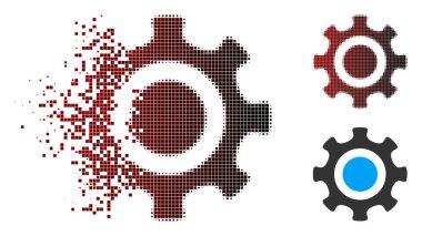 Toz piksel noktalı resim karikatür simgesi