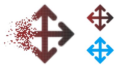 Toz piksel yarı ton yön türevleri simgesi