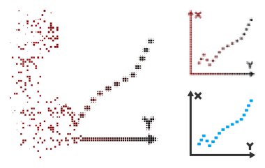 Piksel yarı ton dağılmakta noktalı işlevi Arsa simgesi