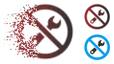 Piksel noktalı resim onarım simgesi yasak dağılmakta