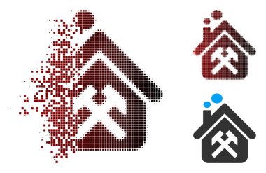 Ayrıştırılmış piksel noktalı resim atölyesi simgesi