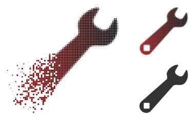 Piksel yarı ton Wrench kutsal kişilerin resmi imha