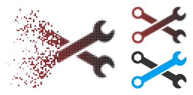 Piksel noktalı resim anahtarı simgesini dağılmakta