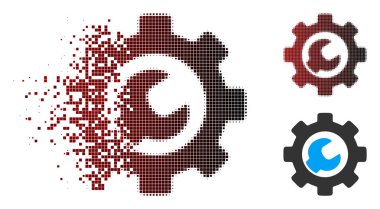 Dağınık piksel yarı ton hizmet Araçlar simgesi