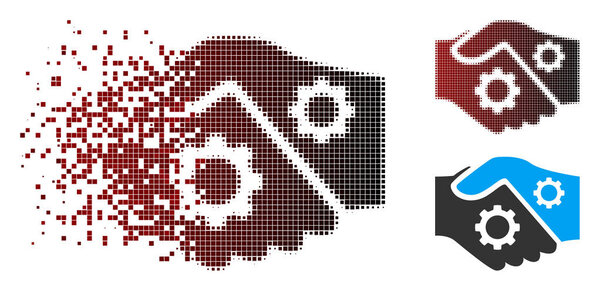 Разбитая икона "Смарт-рукопожатие"
