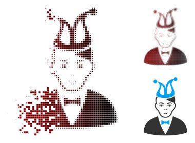 Piksel yarı ton Joker simgesini eriterek