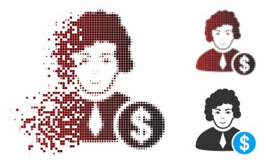 Parçalanmış piksel yarı ton bozuk Yargıç simgesi