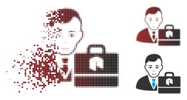 Kırık piksel yarı ton Neo Accounter simgesi