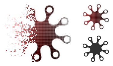 Tahribe piksel noktalı resim Axenic simgesi