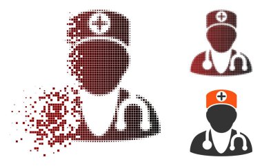 Eriterek piksel noktalı resim terapist simgesi