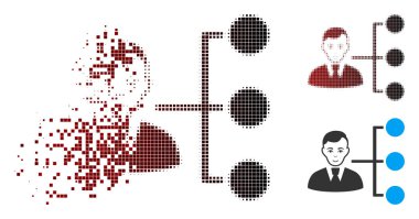 Hareketli piksel yarı ton dağıtım Yöneticisi simgesini