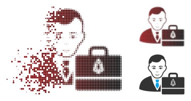 Eriterek piksel yarı ton Eos Accounter simgesi