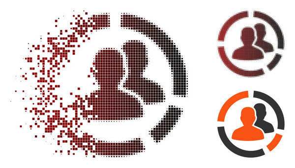 Икона диаграммы полутонов рассеянного пикселя
