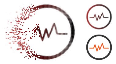 İzleme simgesi ışıltı piksel noktalı resim darbe