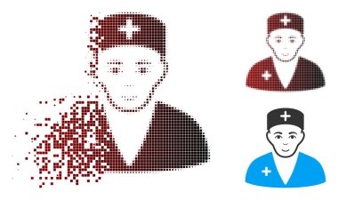 Harcanmış piksel yarı ton Medic simgesi