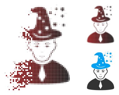 Harcanmış piksel noktalı resim Magic ana simgesi