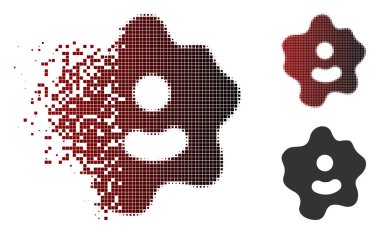 Toz piksel noktalı resim Ameba simgesi