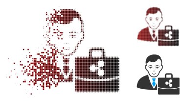 Dağınık piksel yarı ton dalgalanma Accounter simgesi