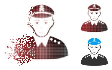 Toz piksel yarı ton kötülük ordusu genel simgesi