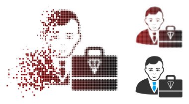 Toz piksel yarı ton Ton Accounter simgesi