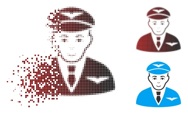 Ayrıştırılmış piksel yarı ton Pilot simgesi