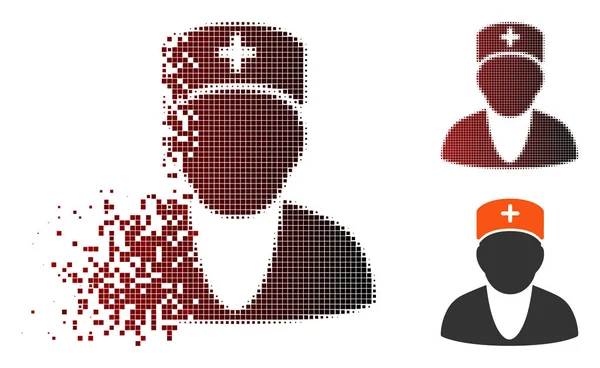Dağınık piksel yarı ton Doktor simgesi