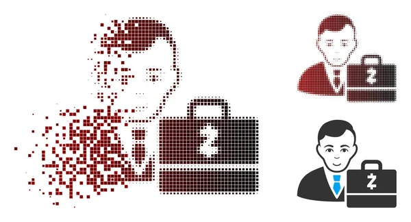 Hasarlı piksel noktalı resim Zcash Accounter simgesi