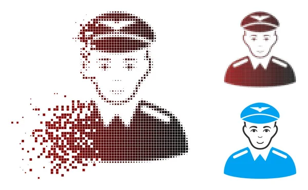 Harcanmış piksel yarı ton Aviator simgesi