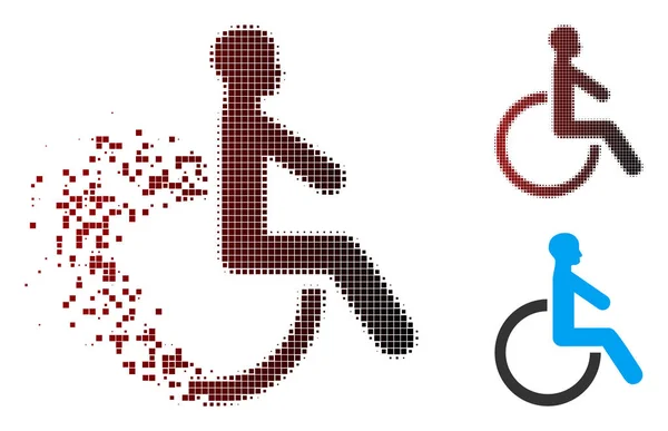 Икона на инвалидной коляске — стоковый вектор