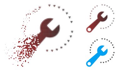 Çözünmüş piksel noktalı resim yapılandırma simgesi