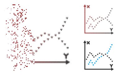 Ayrıştırılmış piksel noktalı resim işlevleri Arsa simgesi noktalı