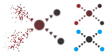 Piksel noktalı resim bağlantıları simgesini noktalı çözünmüş