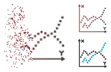 Harcanmış piksel noktalı resim işlevleri Arsa simgesi
