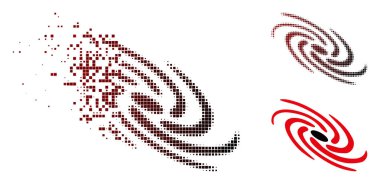 Kırık piksel yarı ton Galaktik simgesi