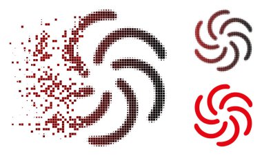 Çözünmüş piksel yarı ton Galaxy simgesi