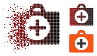 Kaybolan piksel noktalı resim ilk yardım simgesi