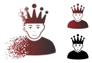 Kırık piksel yarı ton moderatör simgesi