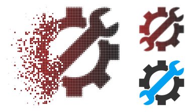 Simge tahribe noktalı yarım ton hizmet araçları