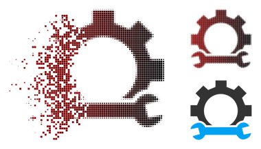 Kırık nokta yarı ton hizmet Araçlar simgesi