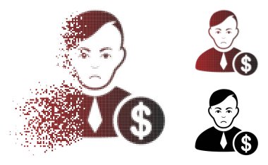 Dolor piksel yarı ton ticari Loyer simgesi imha