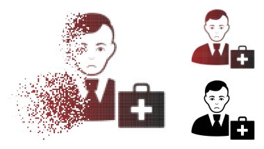 Zavallı ışıltı Pixelated noktalı resim ilk yardım Manager simgesi