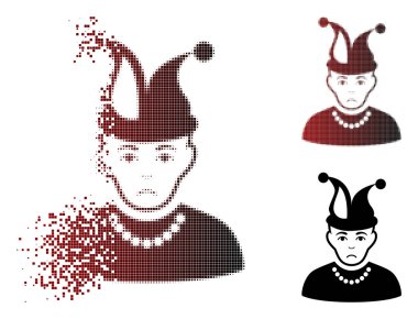 Ne yazık ki ışıltı piksel yarı ton aptal simgesi