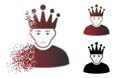 Dolor Pixelated yarı ton moderatör simgesi kırılmış