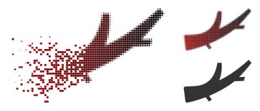 Eriterek noktalı yarım ton odun simgesi