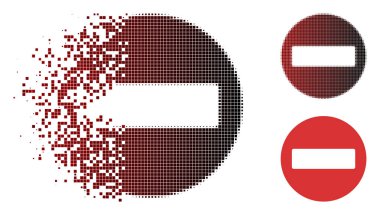 Access simgesini yasak kırık nokta noktalı resim